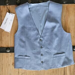 Calvin Klein Light Blue Vest sz Large